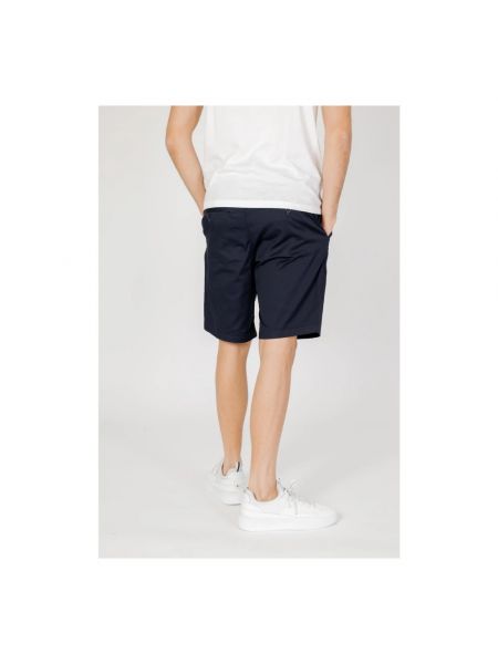 Pantalones cortos de algodón Armani Exchange azul