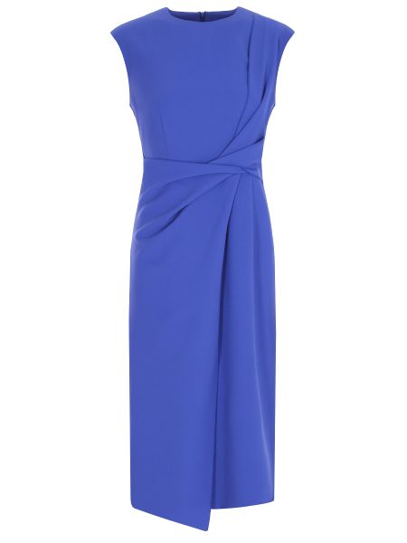 Платье с драпировкой Vassa&amp;co синее