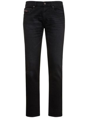 Blugi skinny slim fit din bumbac Diesel negru