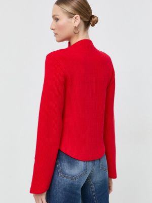 Vlněný svetr Victoria Beckham červený