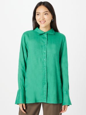 Блуза Gina Tricot зелено