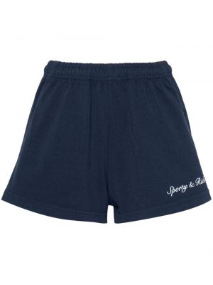 Shorts mit stickerei Sporty & Rich blau