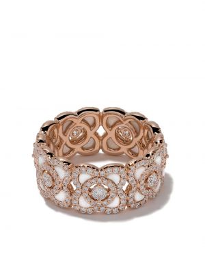 Z růžového zlata prsten s perlami De Beers Jewellers