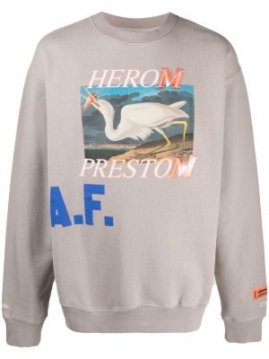 Sudadera con estampado Heron Preston gris