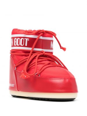 Ankle boots z nadrukiem Moon Boot czerwone
