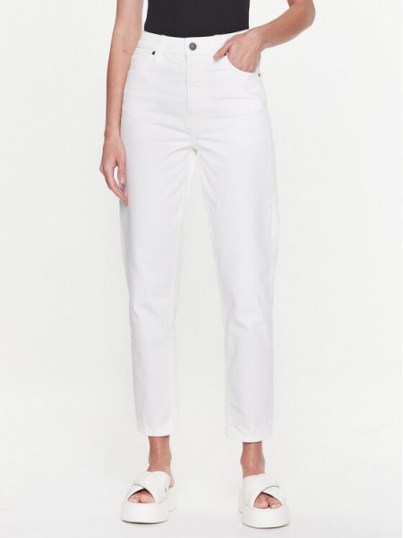 Bílé džíny s klučičím střihem Calvin Klein