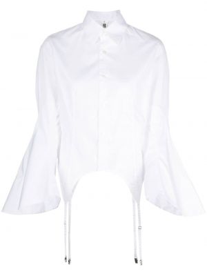 Памучна риза Noir Kei Ninomiya бяло