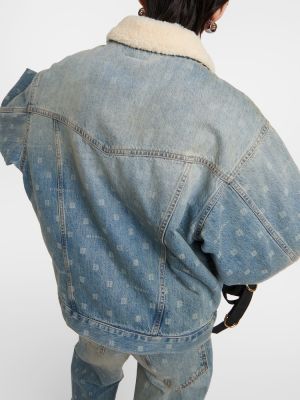 Flīsa džinsa jaka Givenchy zils