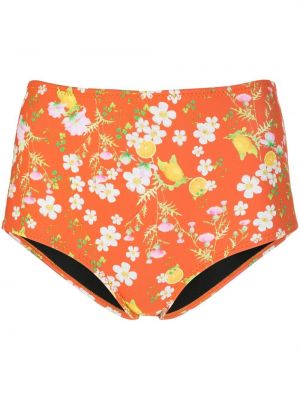 Trykt floral bikini Cynthia Rowley oransje