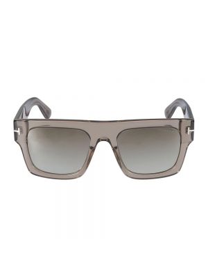 Przezroczyste okulary przeciwsłoneczne w geometryczne wzory Tom Ford