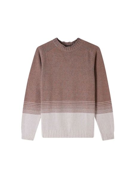 Sweter bawełniany A.p.c. brązowy