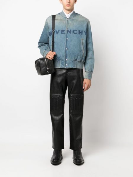 Jeansjacke mit print Givenchy