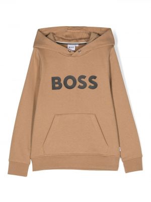 Hoodie Boss Kidswear marrone