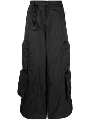 „cargo“ stiliaus kelnės Rains juoda