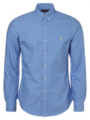 Рубашка на пуговицах слим Polo Ralph Lauren синяя