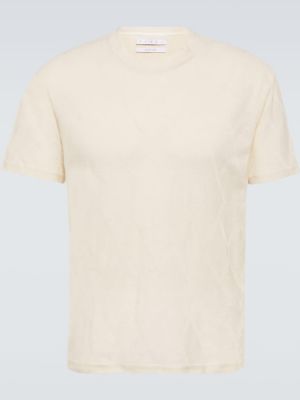 Jersey bombažna majica Ranra bela