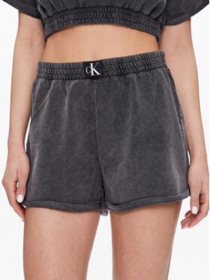 Calvin Klein Swimwear Plážové šortky KW0KW02089  Regular Fit - Šedá