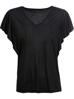 Рубашка с рюшами Bodyflirt черная