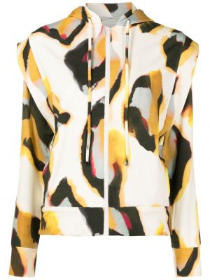Abstrakter hoodie mit reißverschluss mit print Lenny Niemeyer