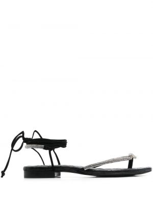 Sandały z kryształkami Philipp Plein czarne