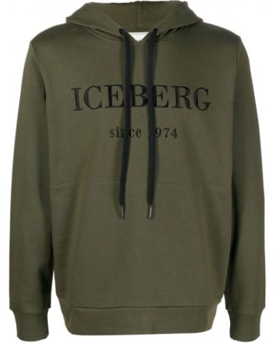 Brodert hettegenser Iceberg grønn