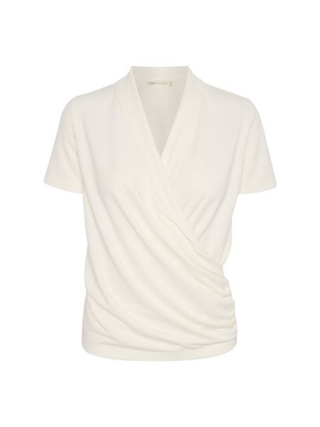 Bluzka kopertowa Inwear, biały