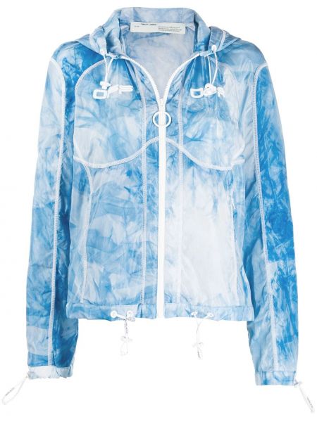 Giacca a vento tie-dye Off-white