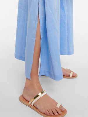 Vestito lungo di lino Heidi Klein blu