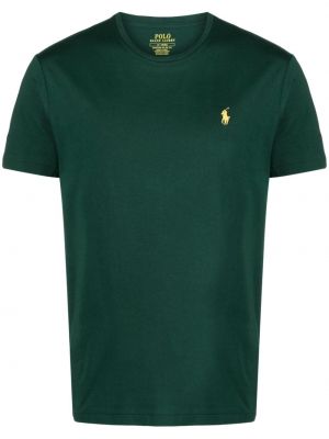 Pamut hímzett pólóing Polo Ralph Lauren zöld