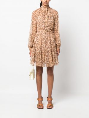 Kleid mit print mit leopardenmuster Zimmermann