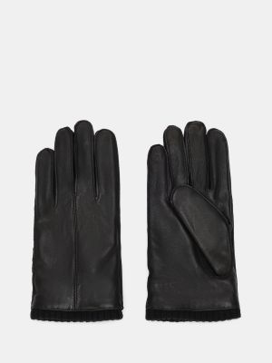 Черные кожаные перчатки Ritter