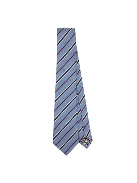 Gestreifte krawatte Ps By Paul Smith himmelblau