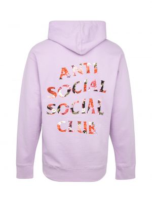 Sudadera con capucha con estampado Anti Social Social Club violeta