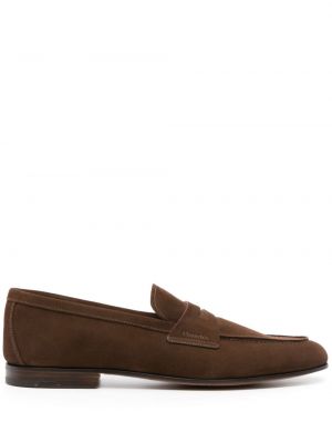 Pantofi loafer din piele de căprioară Church's maro