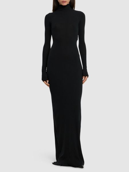 Найлонова рокля Balenciaga черно