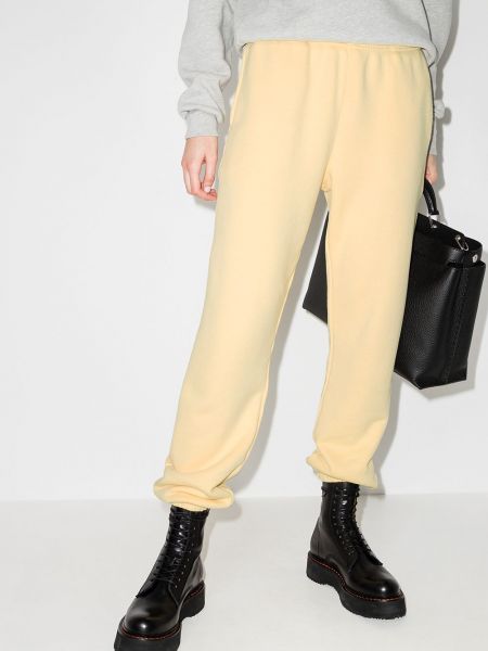 Pantalones de chándal ajustados Les Tien amarillo
