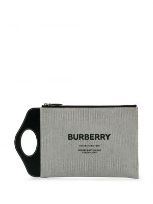 Clutch torbica s džepovima Burberry Pre-owned siva