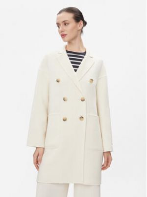 Manteau en laine Max&co. blanc