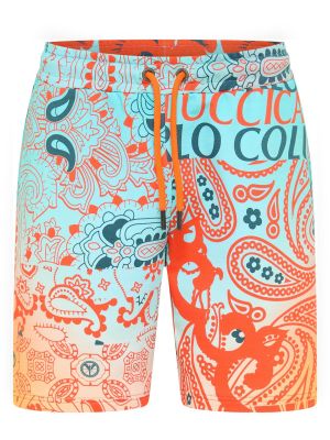 Pantalon à motif mélangé Carlo Colucci orange