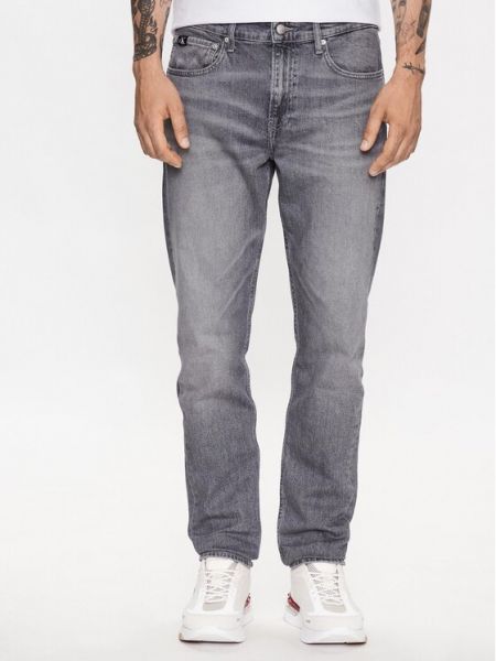 Slim fit skinny farmernadrág Calvin Klein Jeans szürke