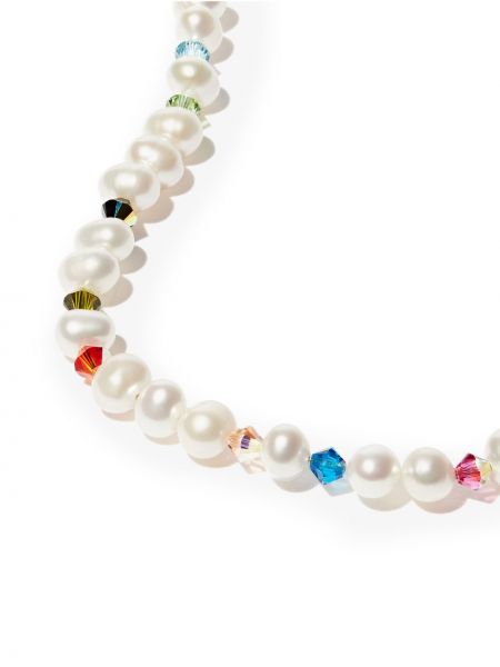 Křišťálový náramek s perlami s korálky A Sinner In Pearls bílý