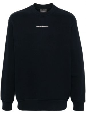 Sweatshirt mit stickerei aus baumwoll Emporio Armani