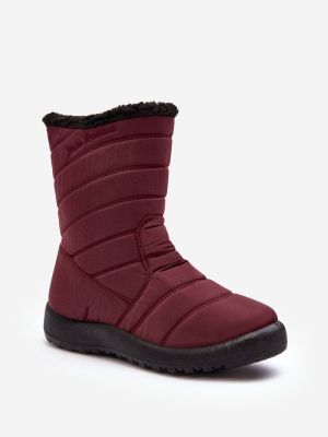 Зимни обувки за сняг с изолация Kesi винено червено