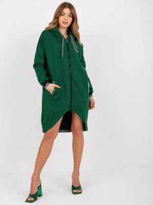 Rozepínací mikina Fashionhunters zelená