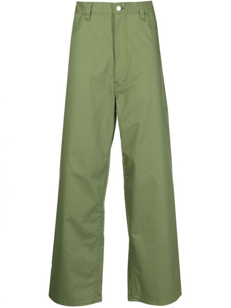 Proste spodnie Facetasm zielone