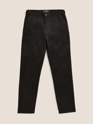 Chinos nohavice Marks & Spencer čierna