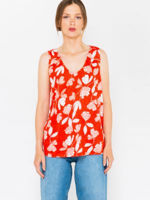 Lanena bluza s cvetličnim vzorcem Camaieu