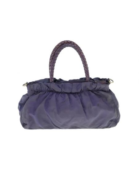 Nylonowa torba na ramię Prada Vintage fioletowa