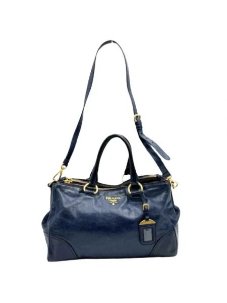 Retro shopper handtasche mit taschen Prada Vintage blau