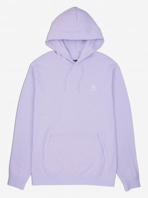 Džemperis su gobtuvu Converse violetinė